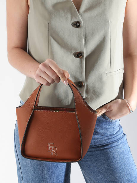 Sac Bandoulière S Foudre Cuir Etrier Marron foudre EFOD107S vue secondaire 1