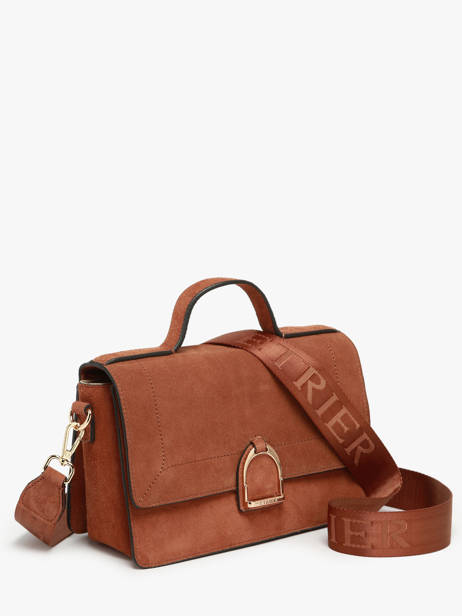 Sac Bandoulière M Altesse Suede Etrier Marron altesse suede EASU048M vue secondaire 2